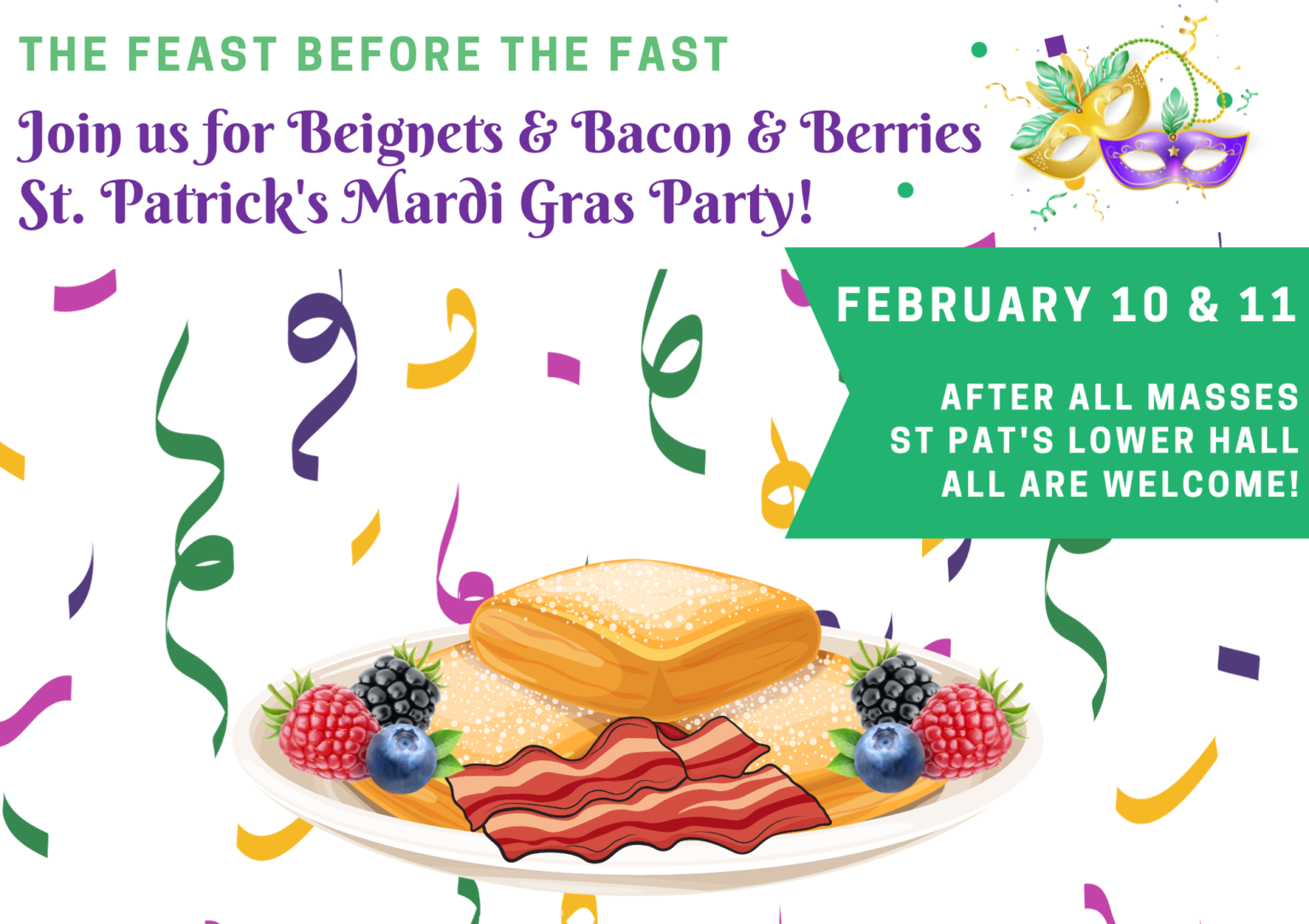 The Parish Line You Oughta Go See the Mardi Gras Platter main image 1