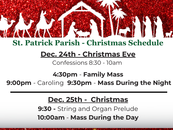 Christmas Schedule